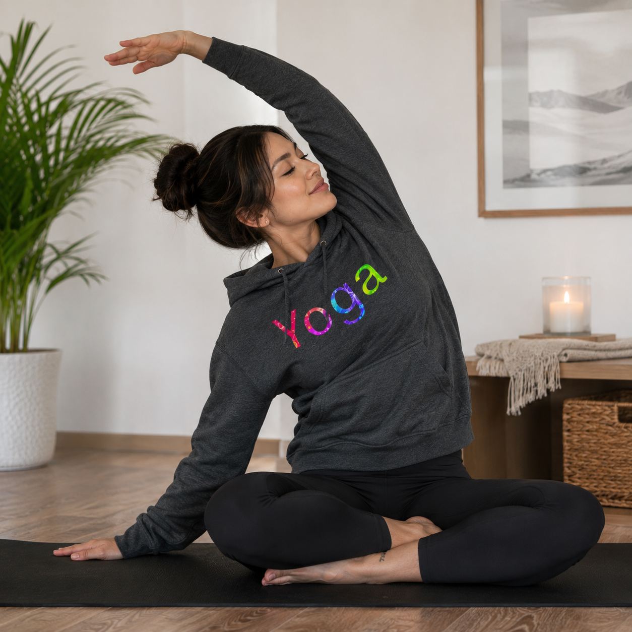 Champion Yoga Hoodie: Cozy Fitness Sweatshirt | Gift for Yogis & Gym Wear
