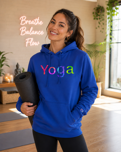 Champion Yoga Hoodie: Cozy Fitness Sweatshirt | Gift for Yogis & Gym Wear