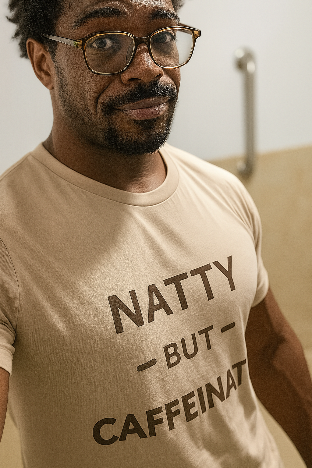Funny Caffeinated Tee - Unisex Jersey Short Sleeve T-Shirt for Coffee Lovers