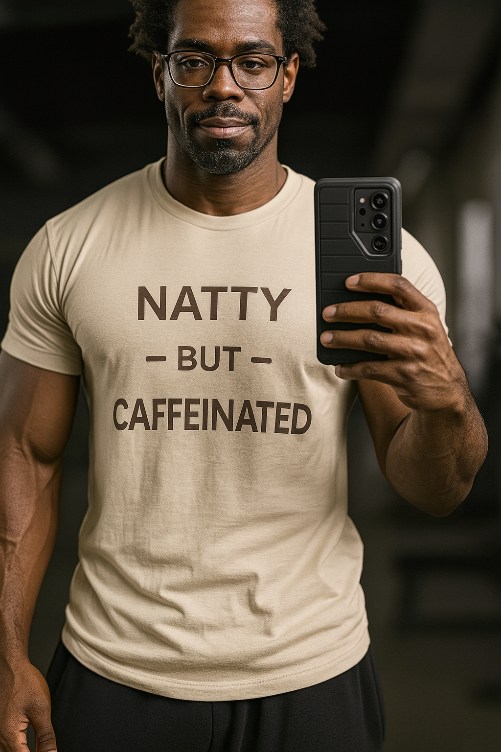 Funny Caffeinated Tee - Unisex Jersey Short Sleeve T-Shirt for Coffee Lovers