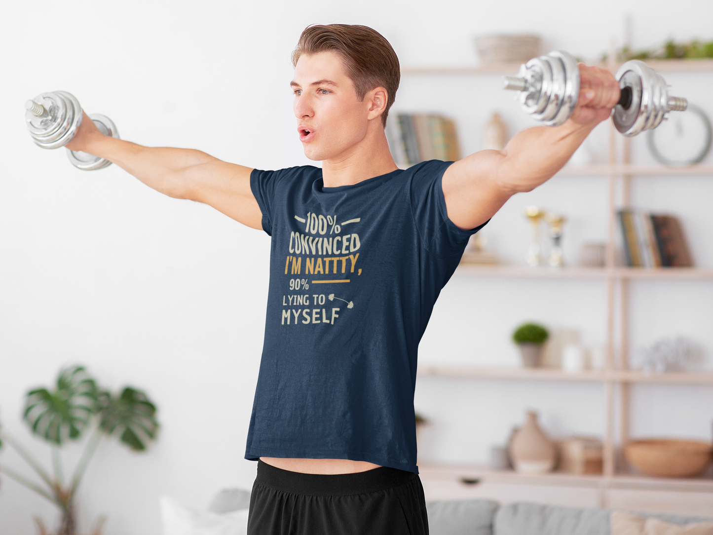 Funny Nattty Gym Tee - Unisex Jersey Short Sleeve Shirt for Fitness Lovers