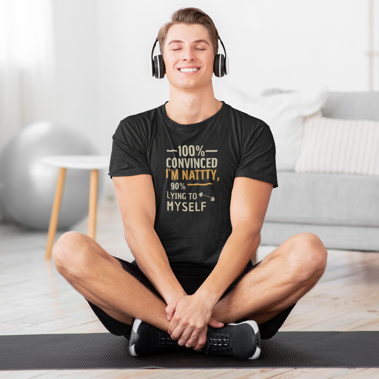 Funny Nattty Gym Tee - Unisex Jersey Short Sleeve Shirt for Fitness Lovers