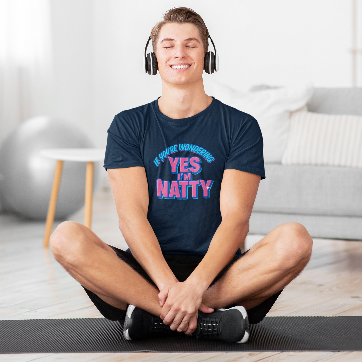 Funny "Yes I'm Natty" Unisex T-Shirt | Certified Fitness & Gym Gift