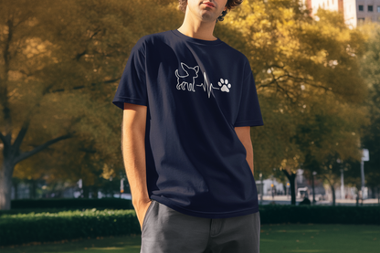 Chihuahua Heartbeat T-Shirt | Funny Dog Lover Gift & Pet Owner Tee