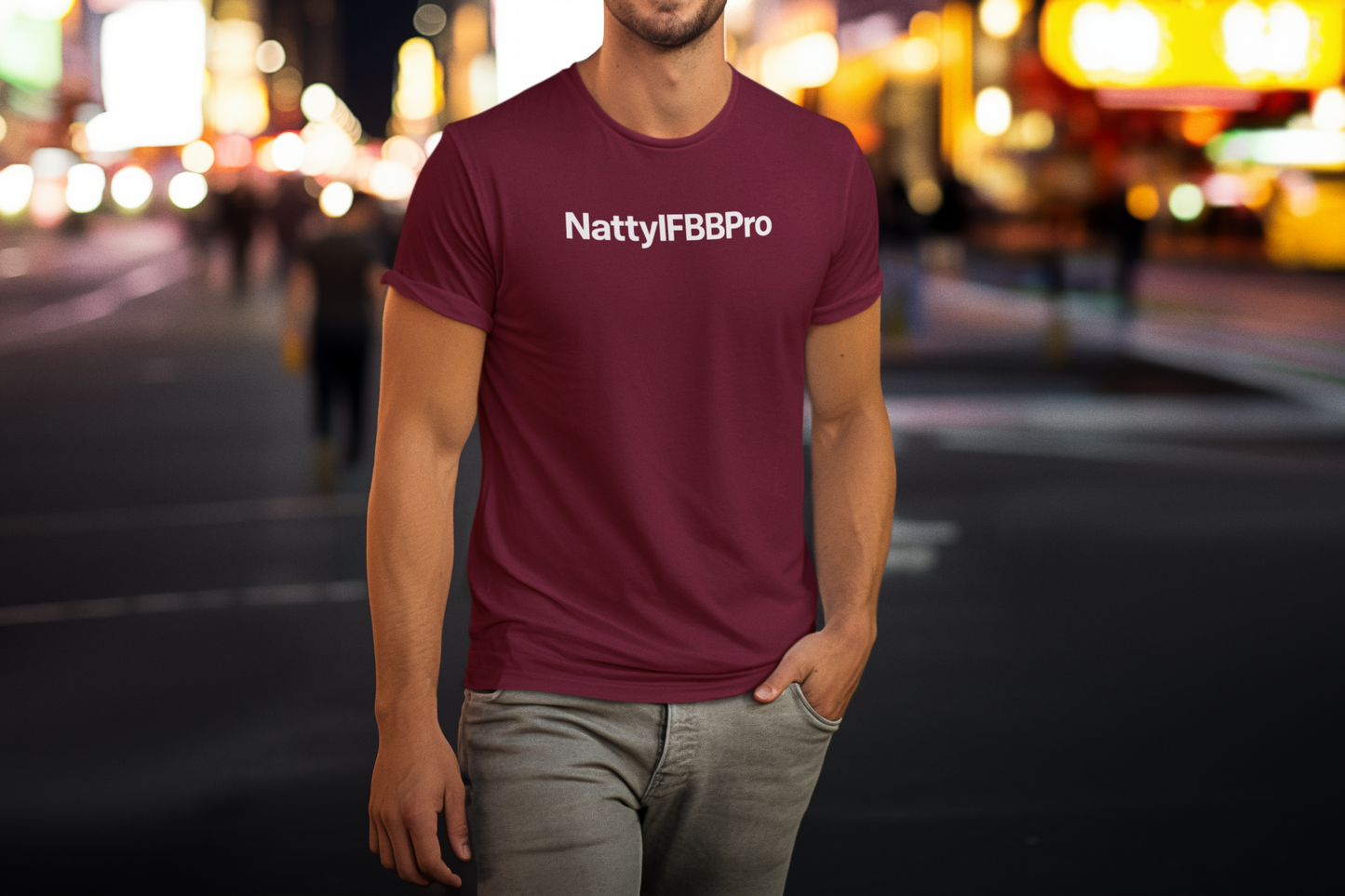 Natty IFBB Pro Unisex T-Shirt Minimalist Gym Tee
