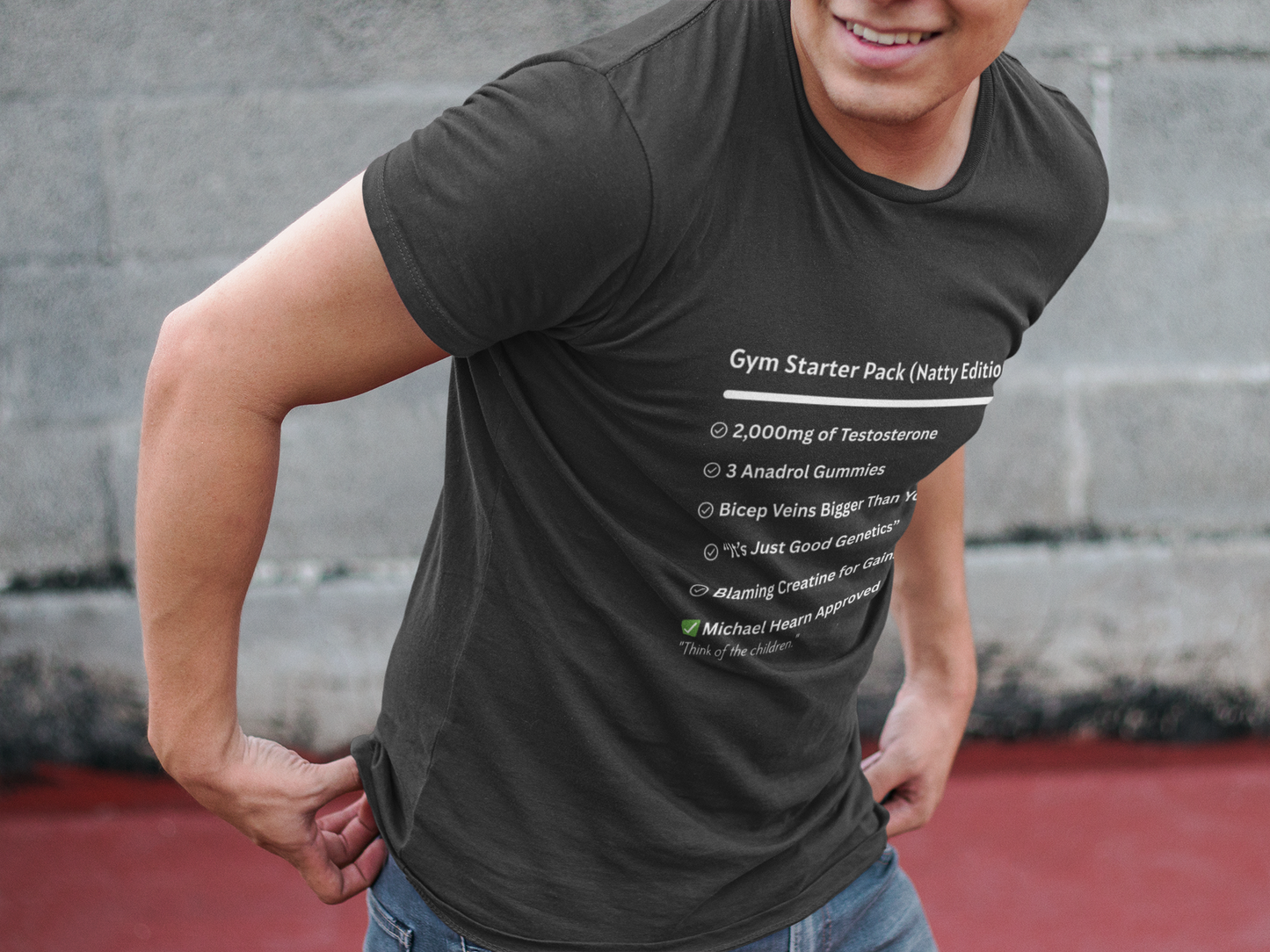 Funny Gym Starter Pack Unisex T-Shirt - Natty Edition Fitness Humor Gift