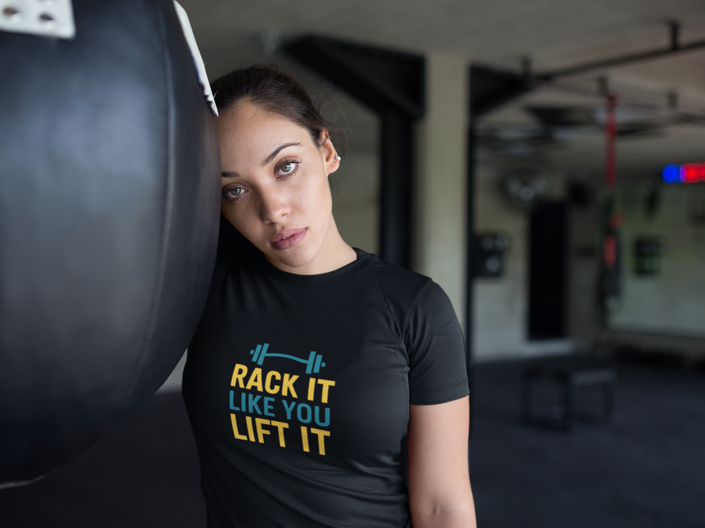 Rack It Like You Lift It T-Shirt | Funny Gym Apparel & Workout Motivation Gift