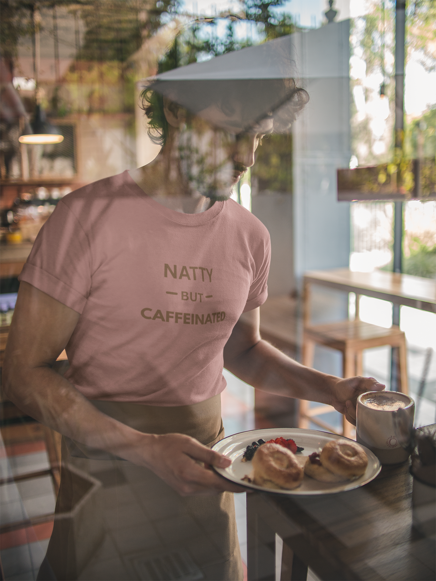 Natty But Caffeinated T-Shirt | Funny Coffee Lover's & Fitness Tee