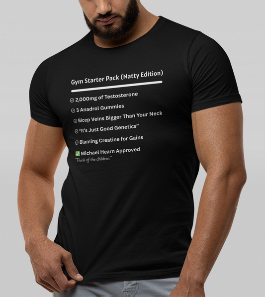 “Gym Starter Pack (Natty Edition)”  Unisex Jersey Short Sleeve Tee - Casual Comfy T-Shirt for Everyday Wear