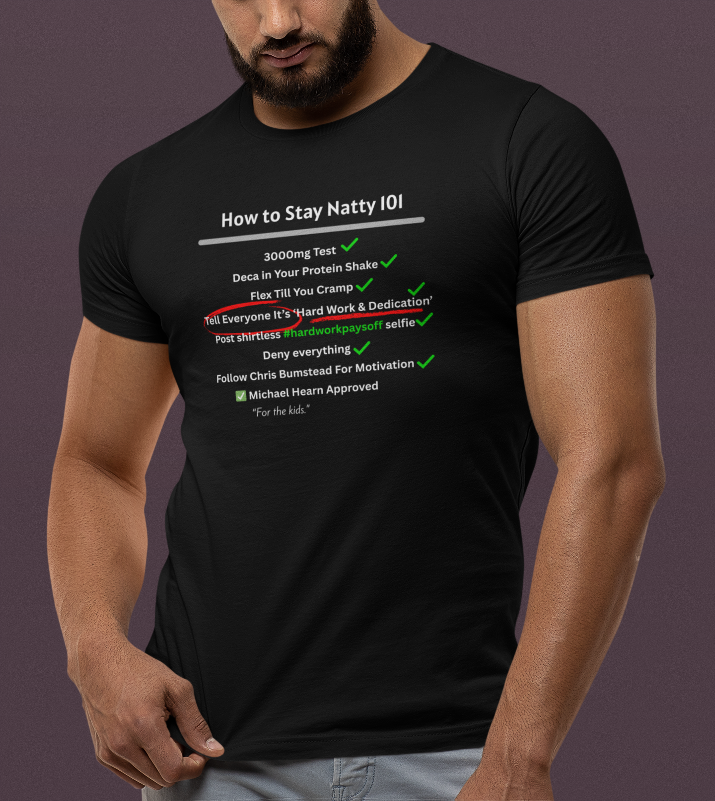 How to Stay Natty 101 Unisex Tee - Funny Workout Shirt for Fitness Lovers
