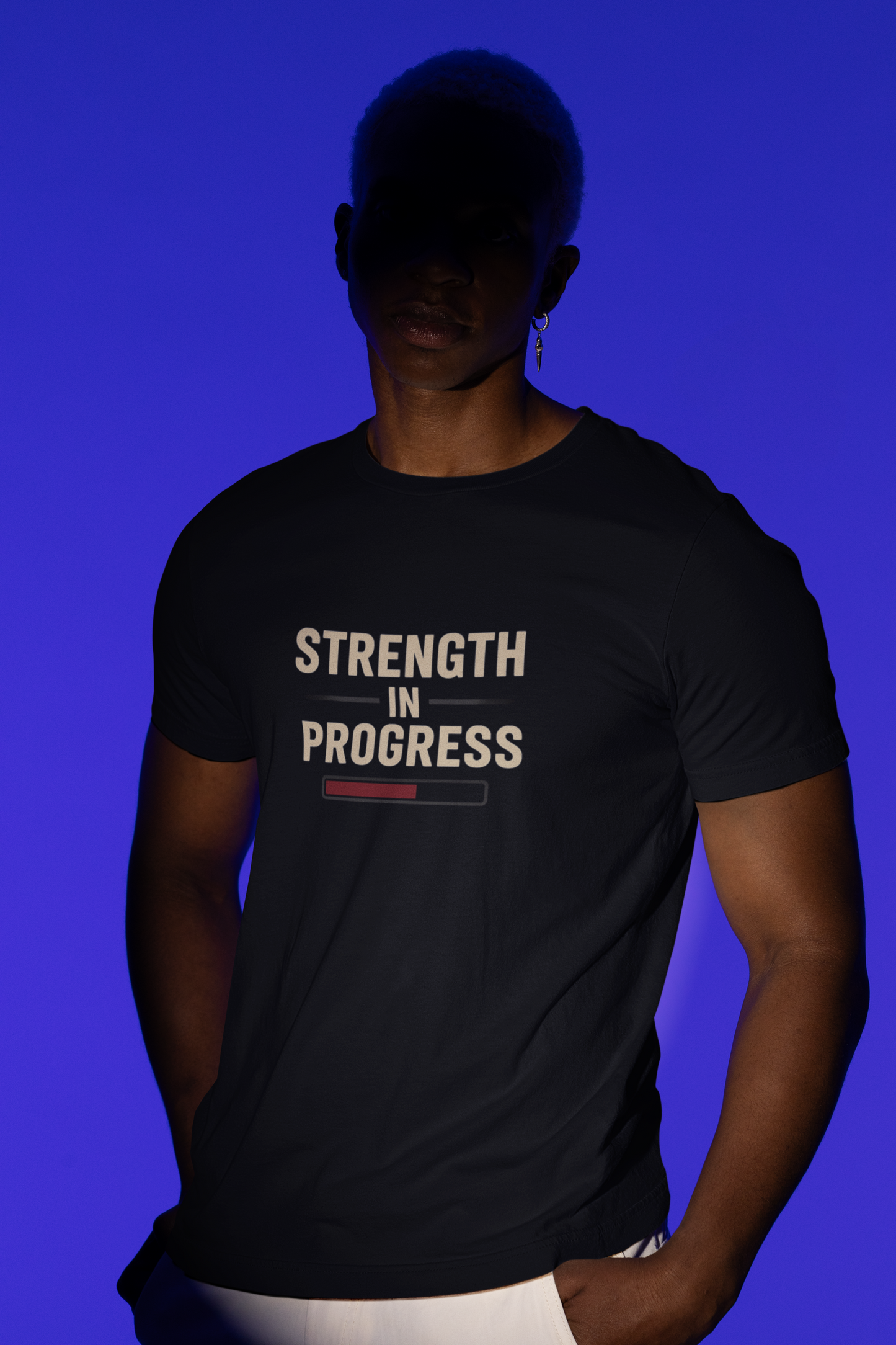 Motivational Unisex T-Shirt: "Strength in Progress" Fitness Shirt