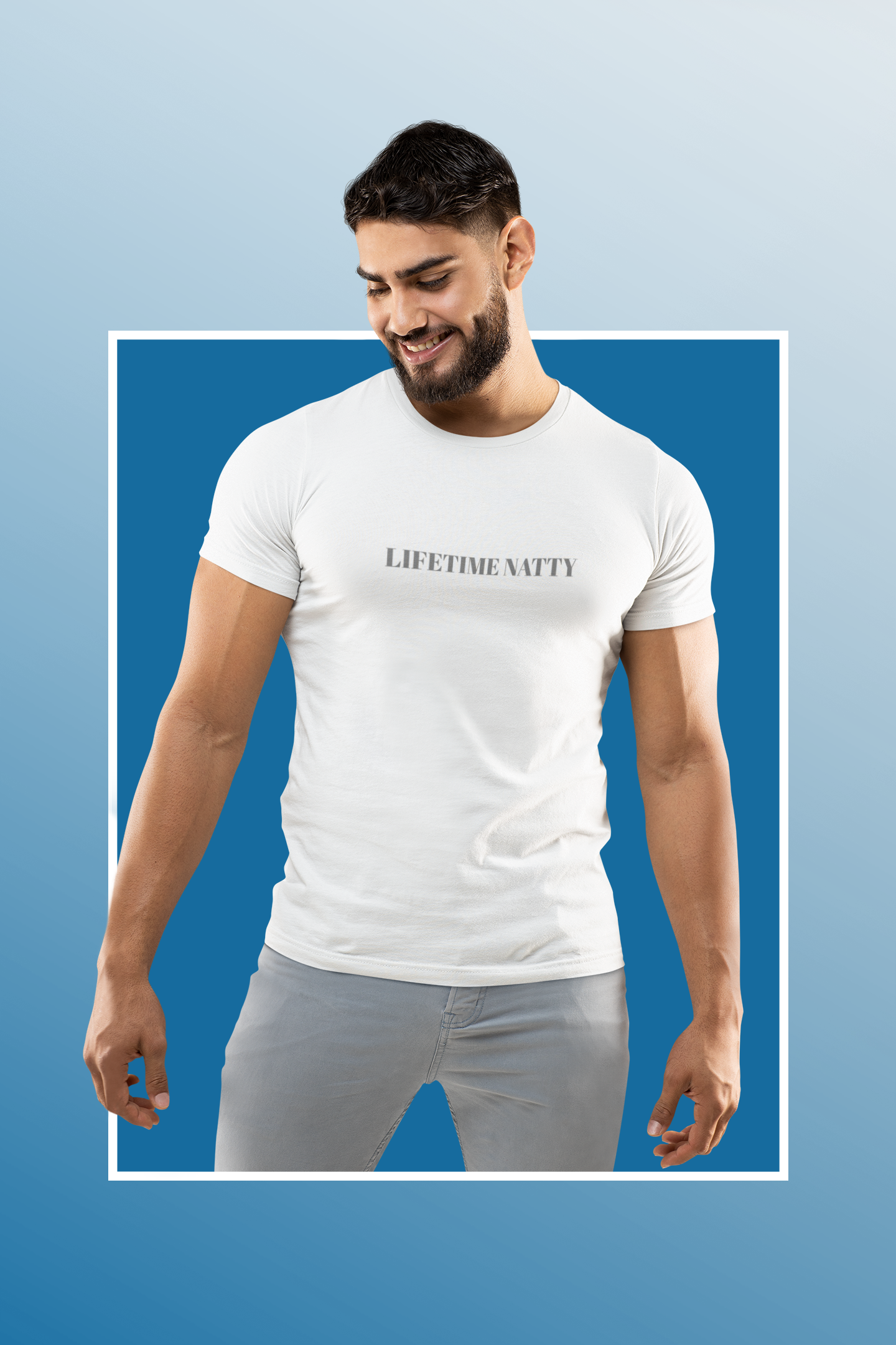 Embroidered Lifetime Nitty Minimalist Graphic Tee