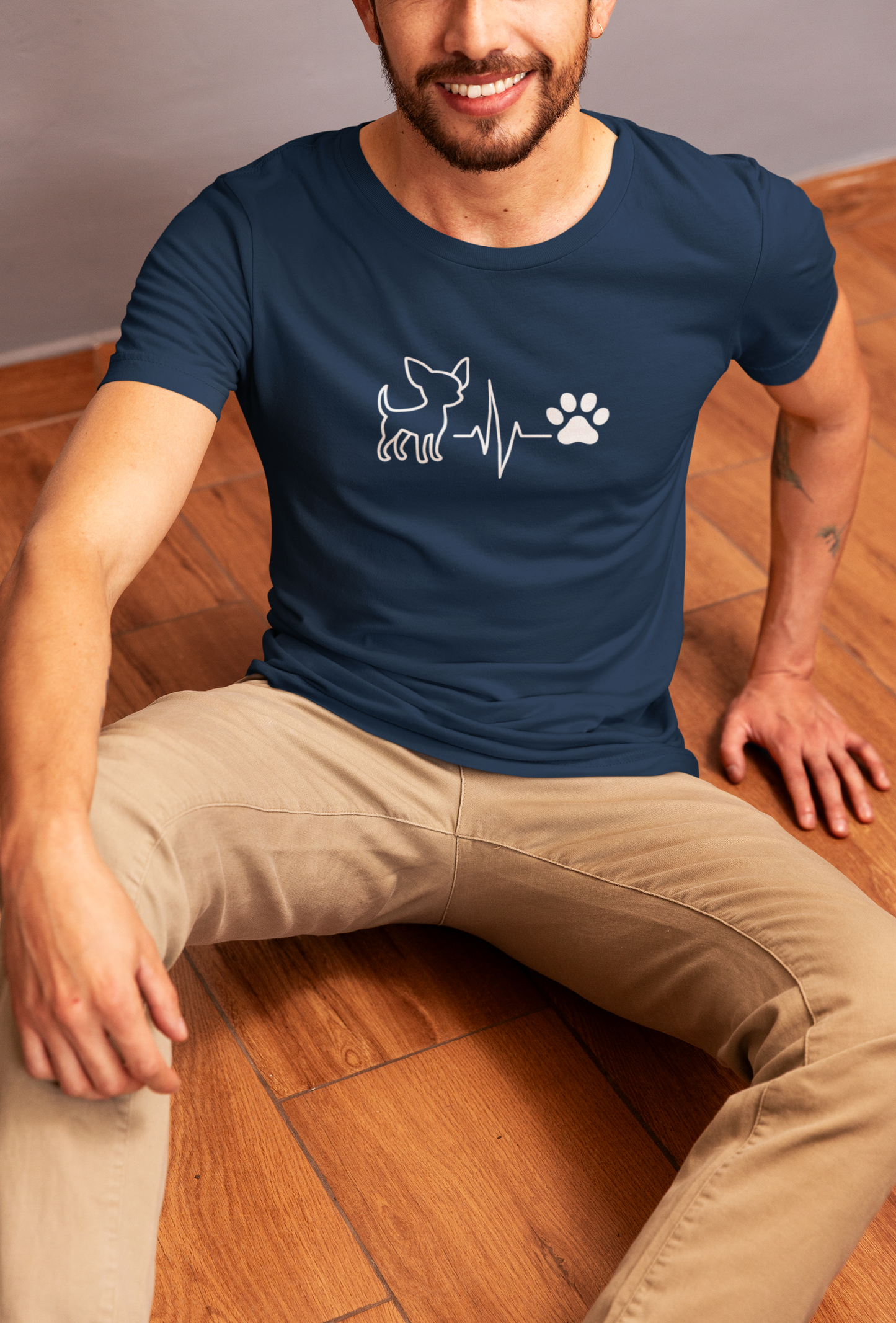 Chihuahua Heartbeat T-Shirt | Funny Dog Lover Gift & Pet Owner Tee