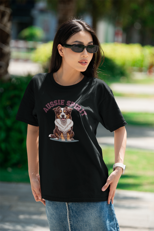 Aussie Spirit Unisex Australian Cattle Dog Tee, Perfect for Dog Lovers, Gifts for Pet Owners, Casual Wear, Cute Animal Merch, Birthday & Holiday Gift