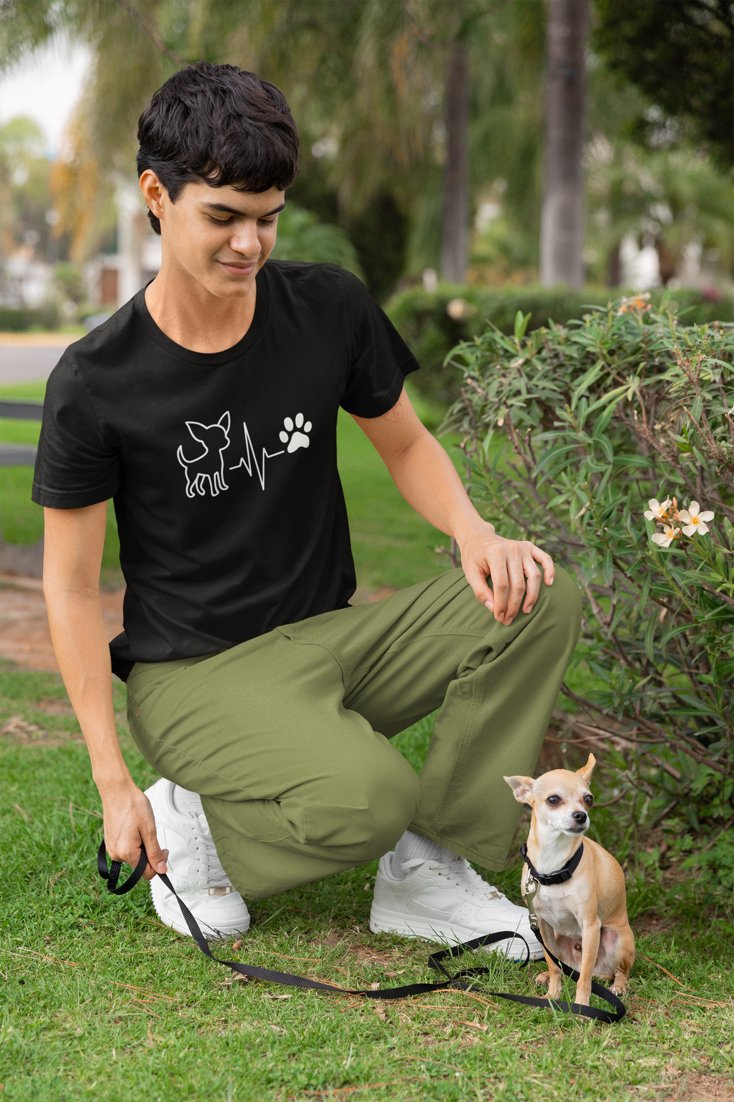 Chihuahua Heartbeat T-Shirt | Funny Dog Lover Gift & Pet Owner Tee