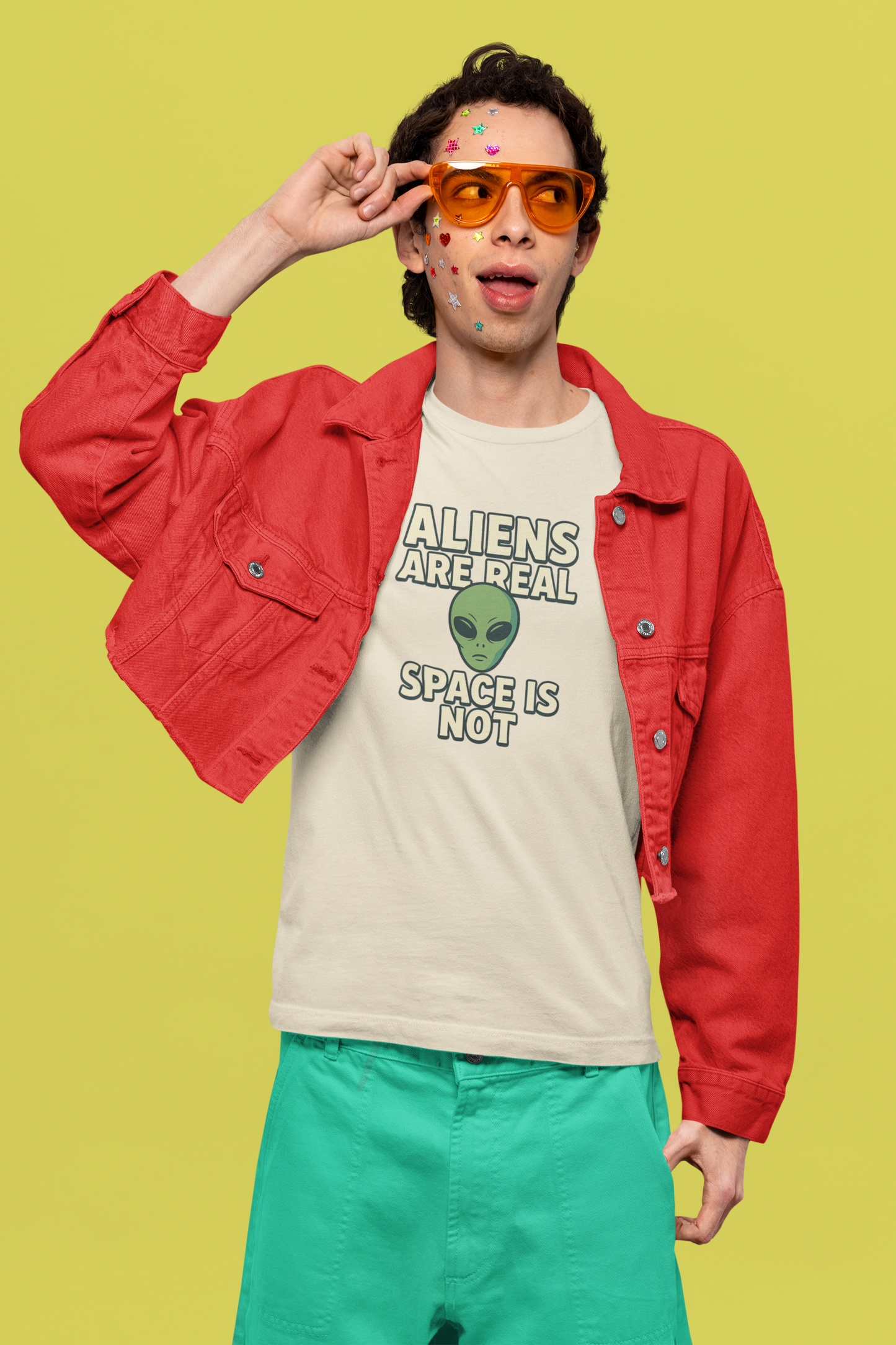 Funny Alien T-Shirt | "Aliens Are Real, Space Is Not" Graphic Tee