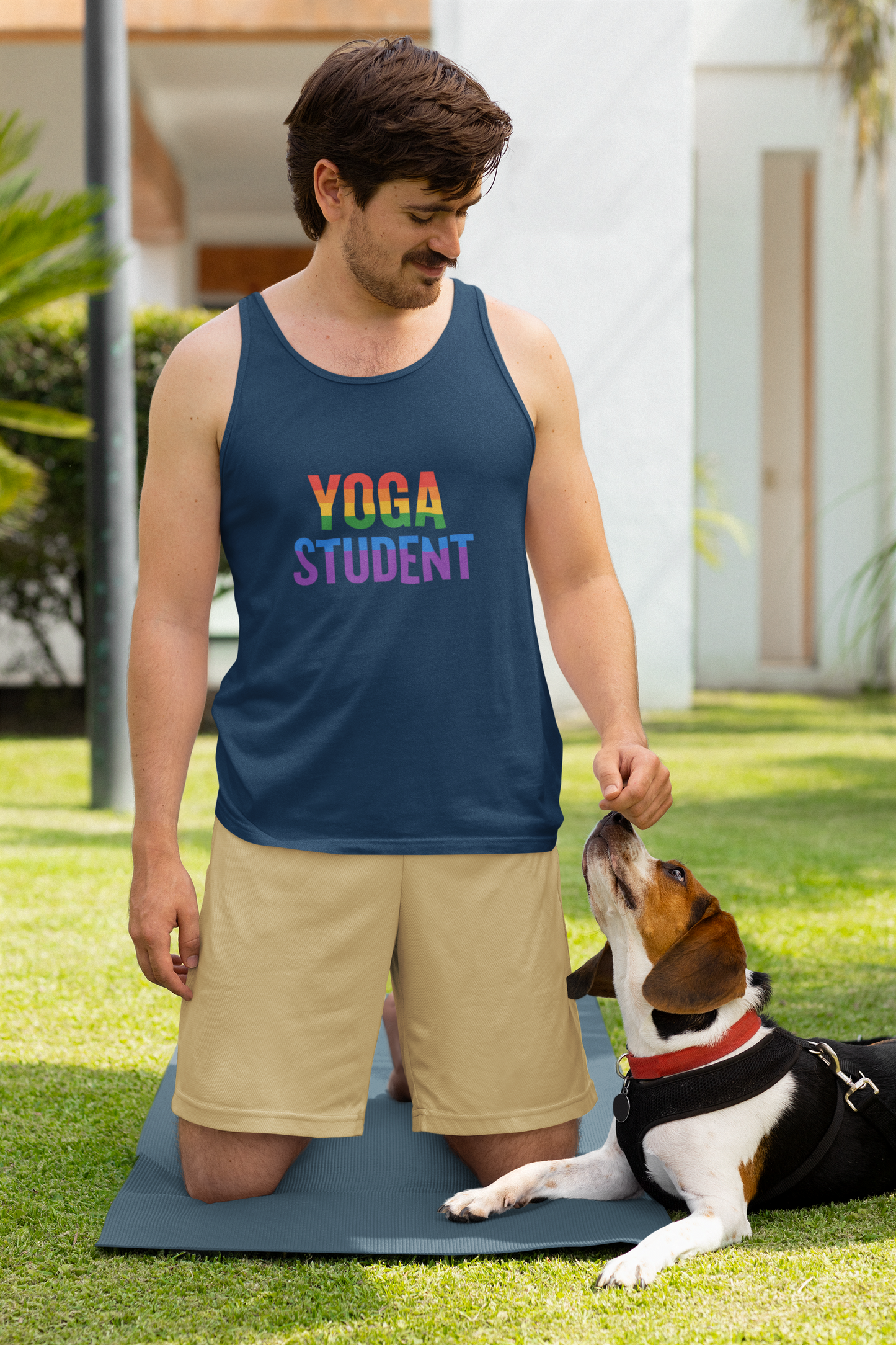 Rainbow Yoga Tank Top | Unisex Pride Fitness Tee, LGBTQ+ Apparel