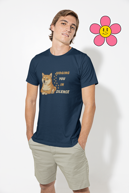 Funny Shiba Inu Judgment T-Shirt | Unisex Dog Lover & Humorous Pet Tee