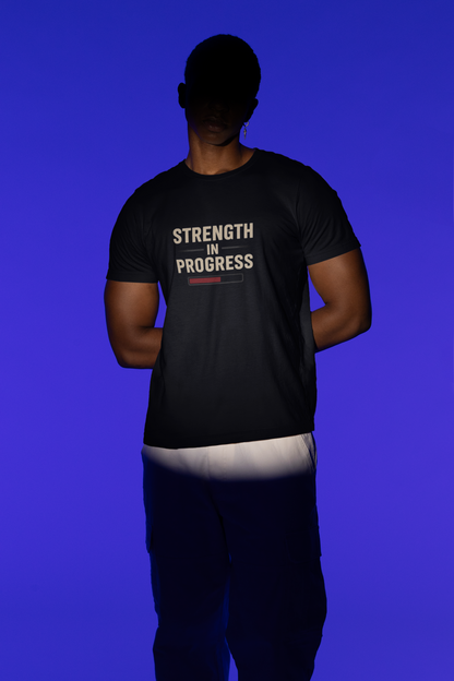 Motivational Unisex T-Shirt: "Strength in Progress" Fitness Shirt