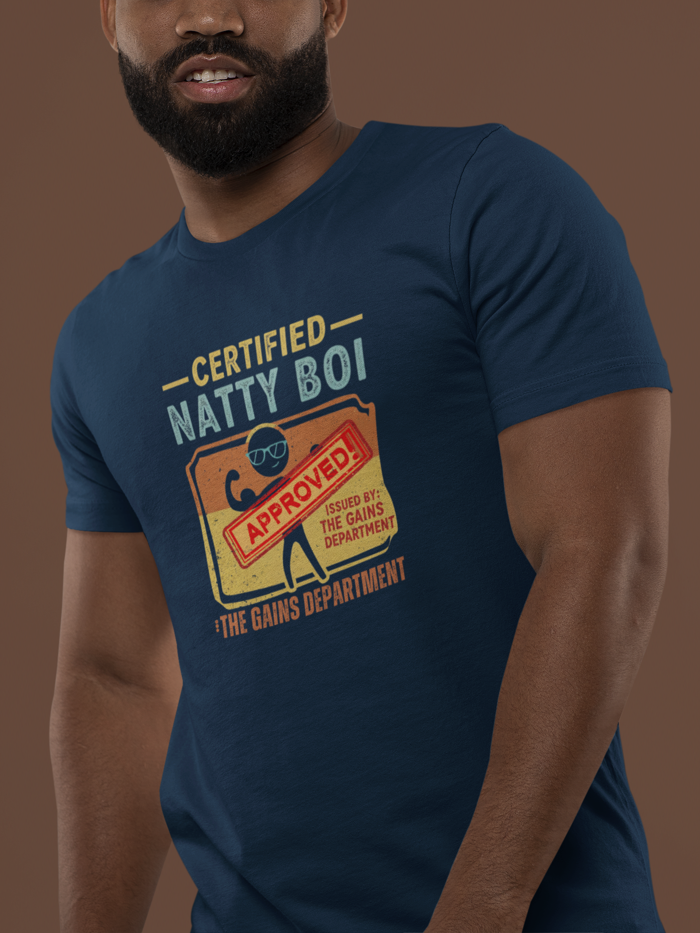 Certified Natty Boi Funny T-Shirt | Unisex Fitness & Gym Gift