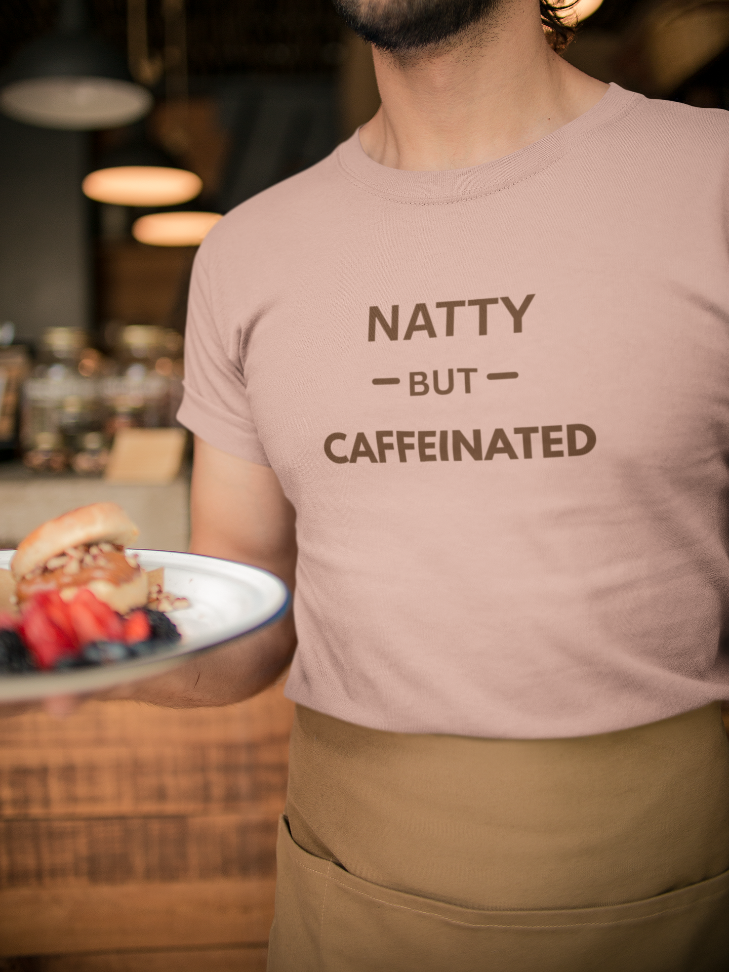 Natty But Caffeinated T-Shirt | Funny Coffee Lover's & Fitness Tee