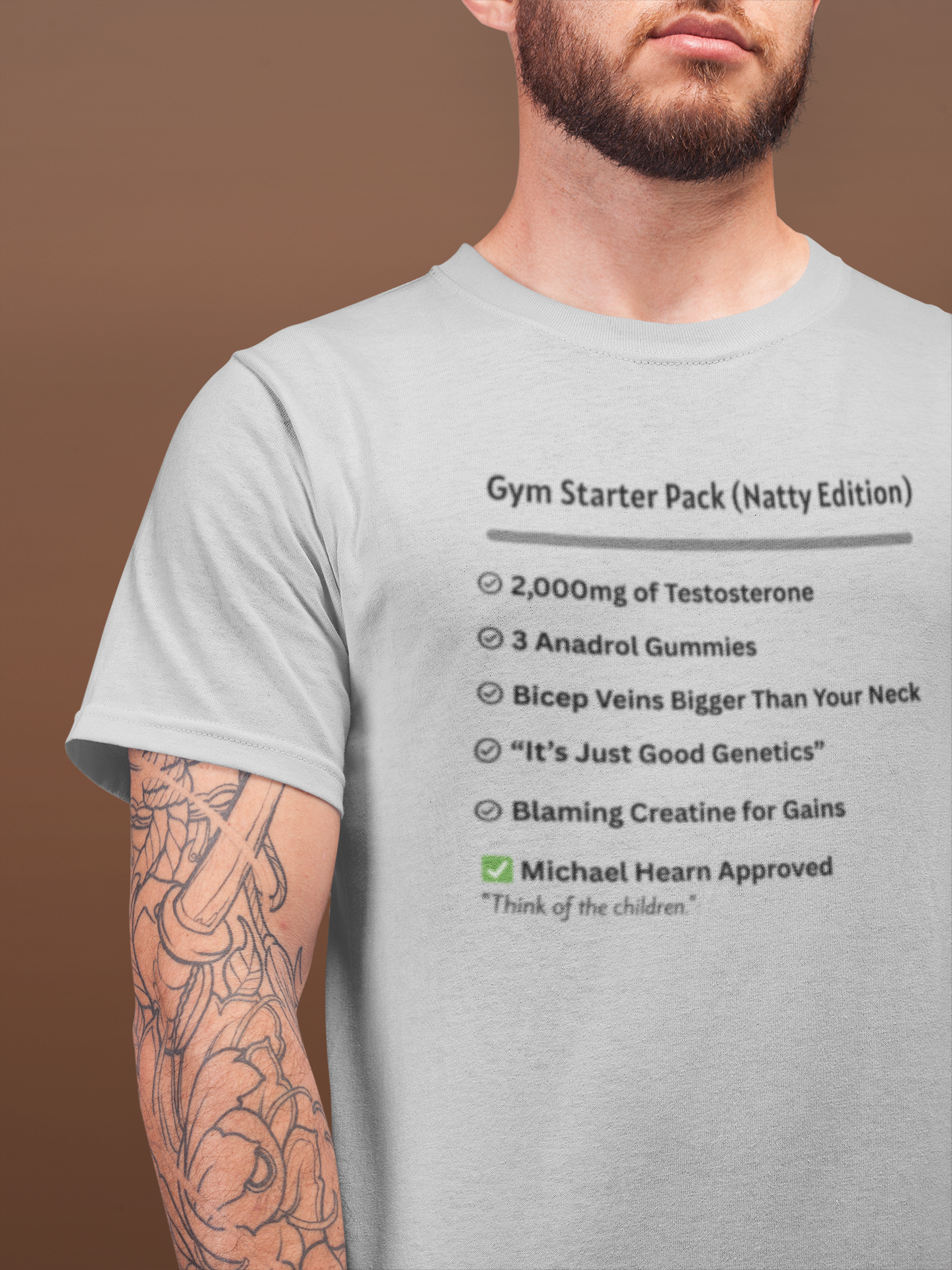 Gym Starter Pack Natty Edition Funny T-Shirt | Unisex Fitness Humor Tee
