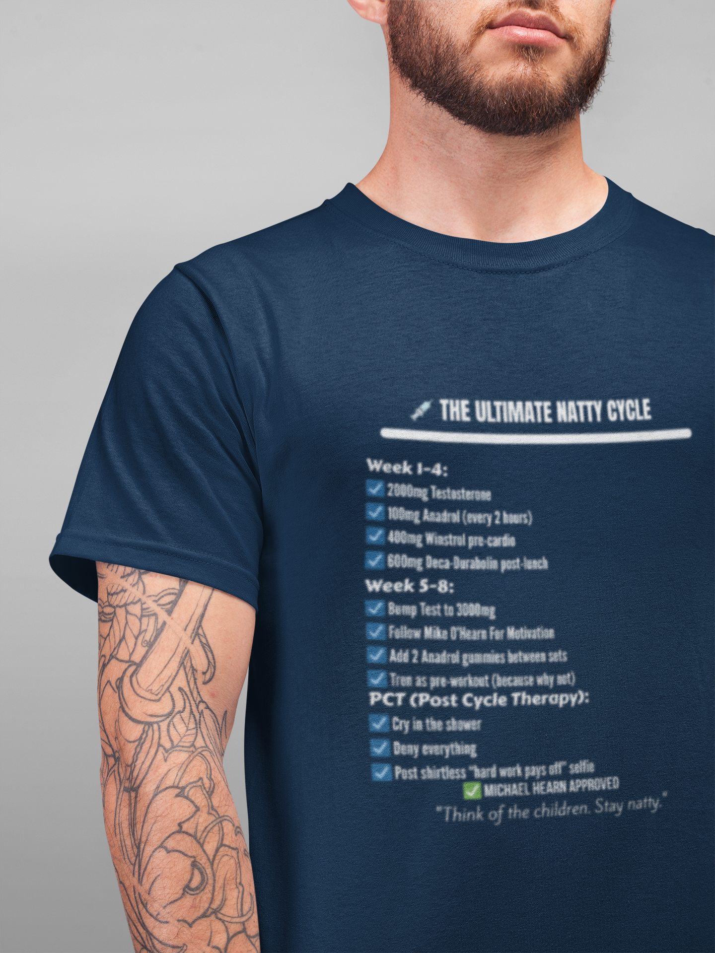 Funny "Natty Cycle" T-Shirt | Unisex Fitness & Gym Humor Tee