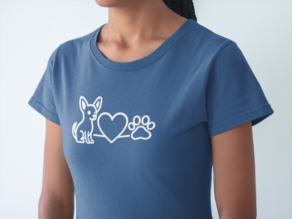 Charming Chihuahua Graphic T-Shirt | Cute Dog Mom & Pet Lover Gift