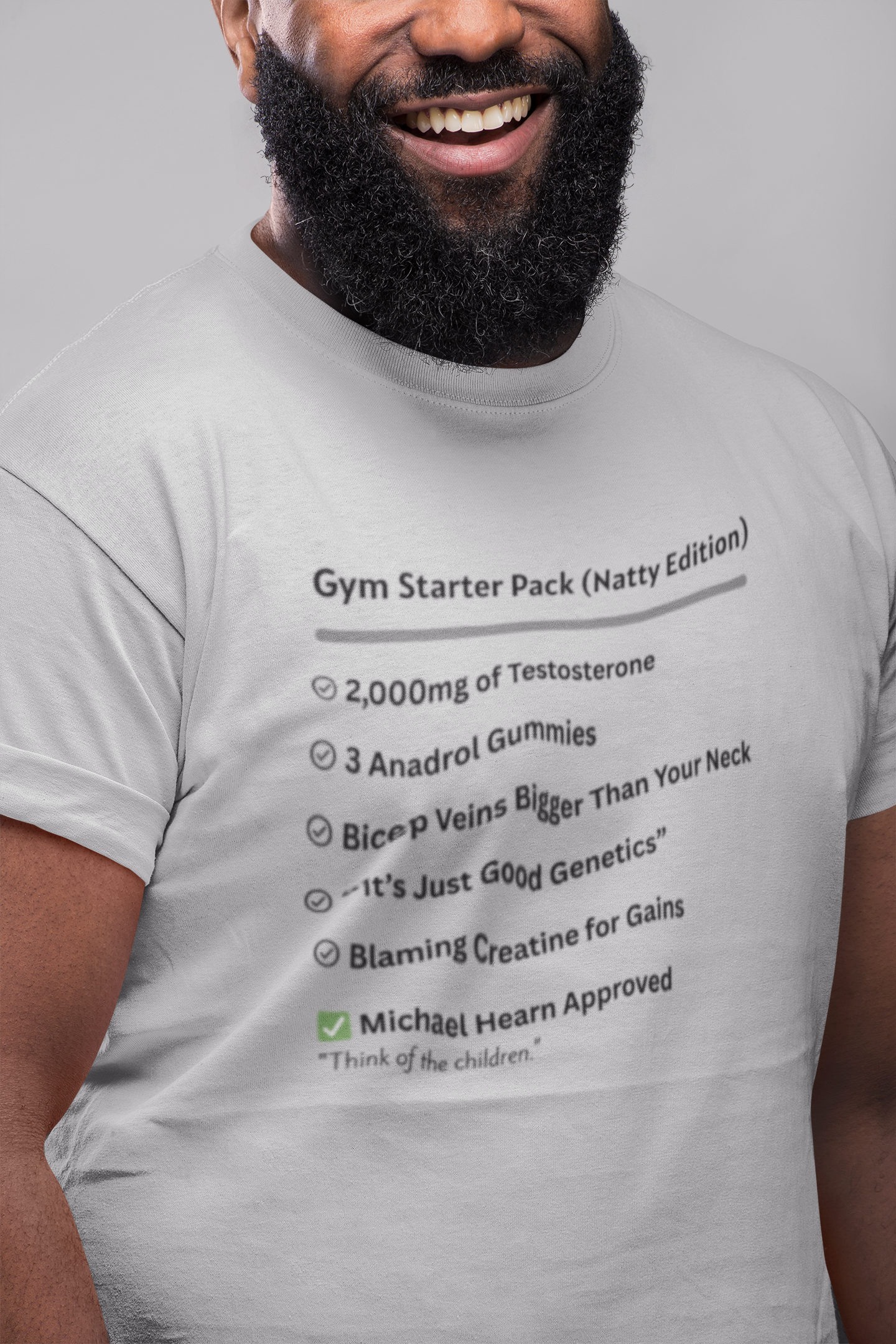 Gym Starter Pack Natty Edition Funny T-Shirt | Unisex Fitness Humor Tee