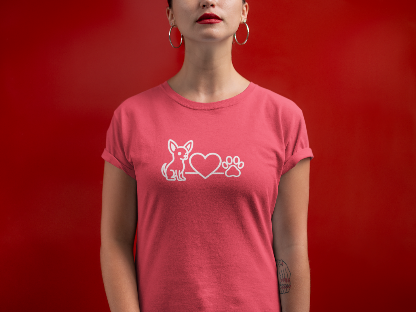 Charming Chihuahua Graphic T-Shirt | Cute Dog Mom & Pet Lover Gift