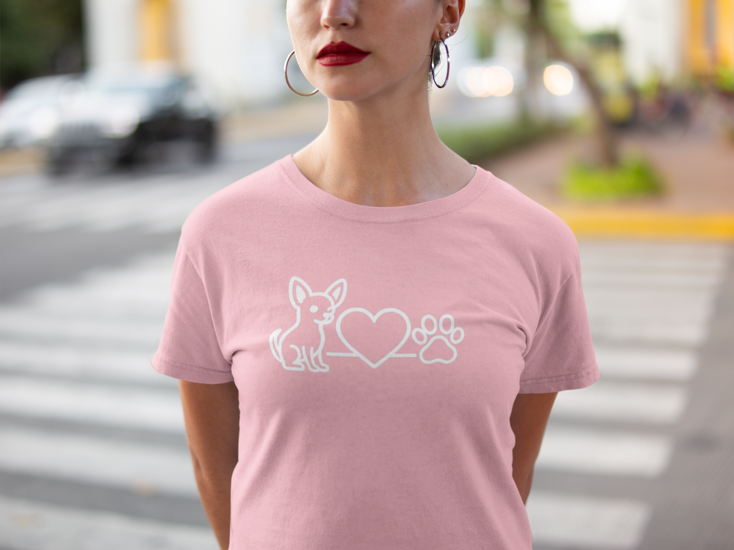 Charming Chihuahua Graphic T-Shirt | Cute Dog Mom & Pet Lover Gift
