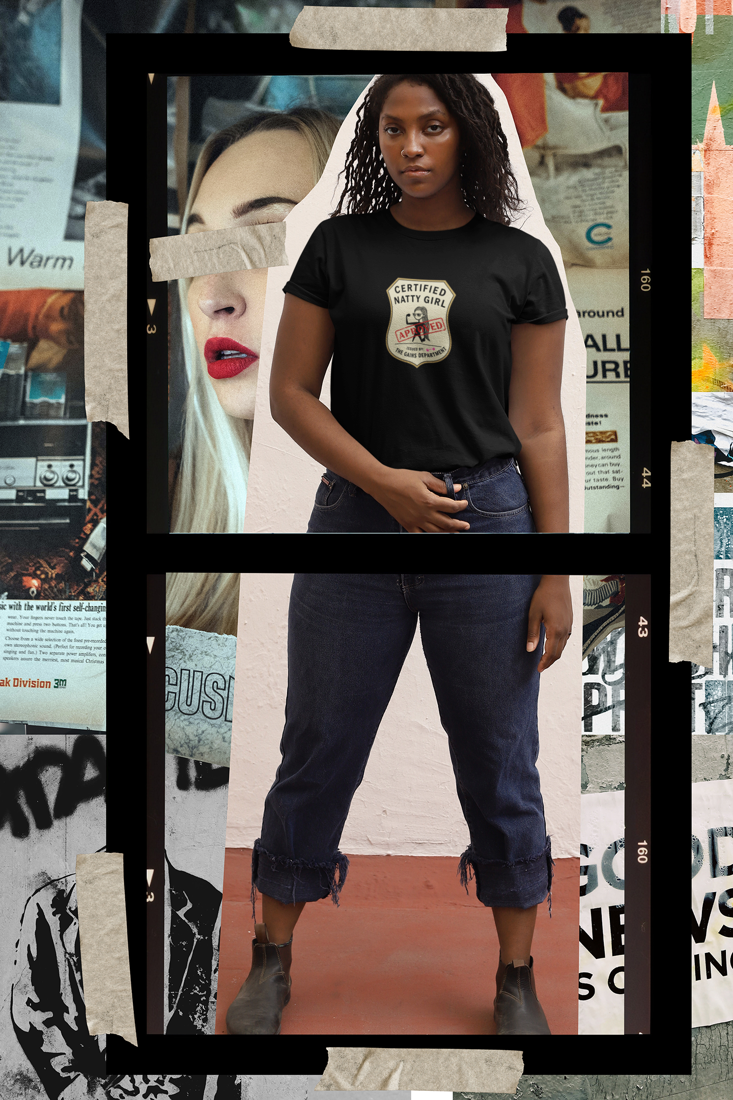 Certified Natty Girl Retro T-Shirt | Funny Unisex Fitness & Gym Gift