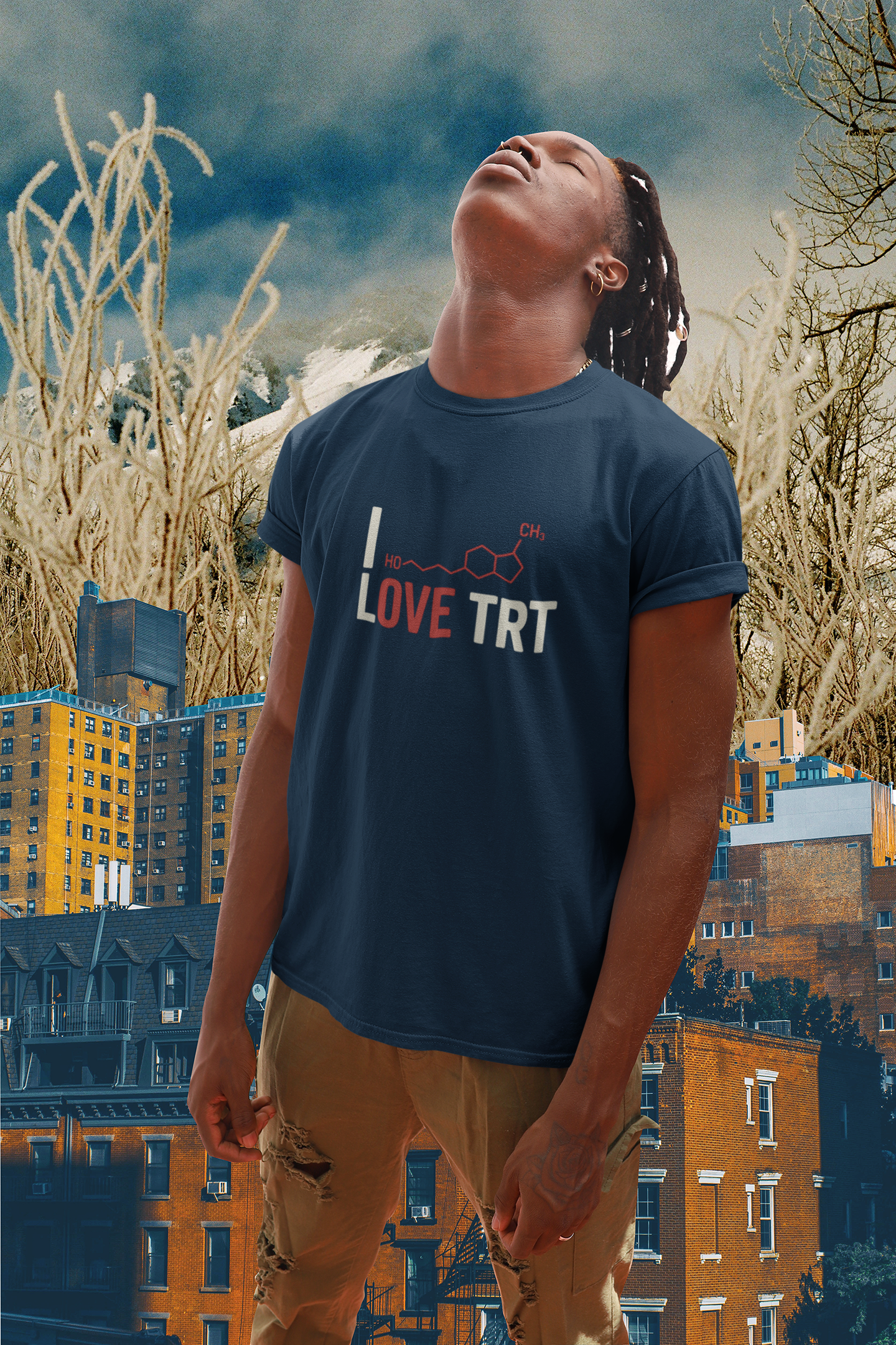 I Love TRT Unisex Heavy Cotton T-Shirt | Bodybuilding & Science Gift