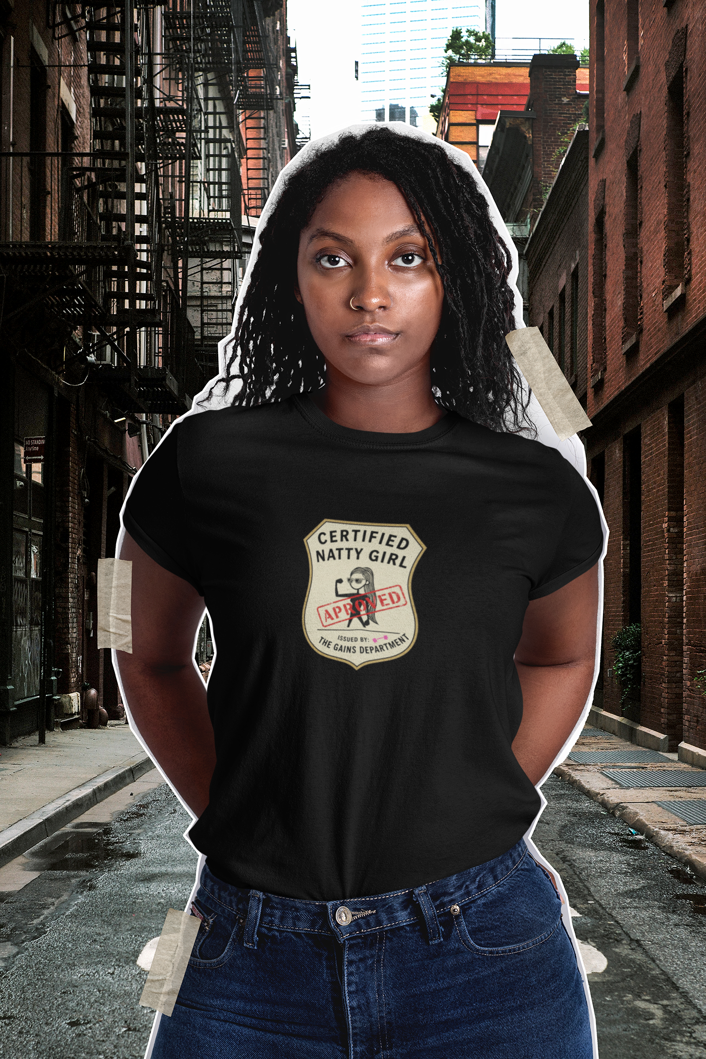 Certified Natty Girl Retro T-Shirt | Funny Unisex Fitness & Gym Gift