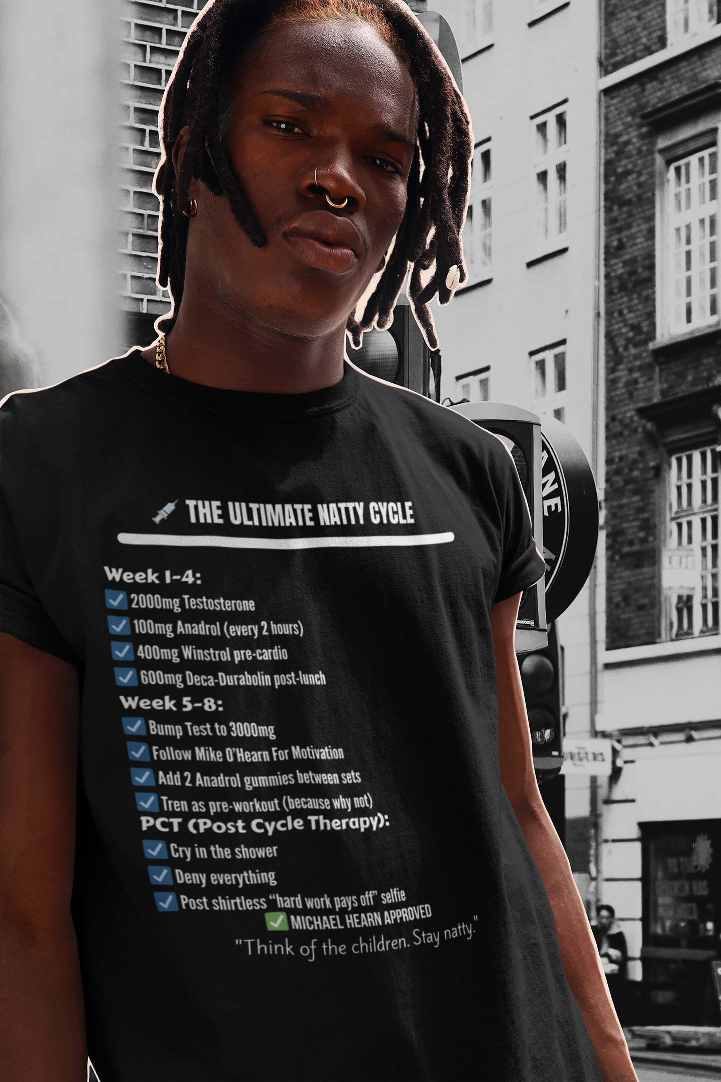 Funny Natty Cycle Tee - Unisex Jersey Short Sleeve Shirt