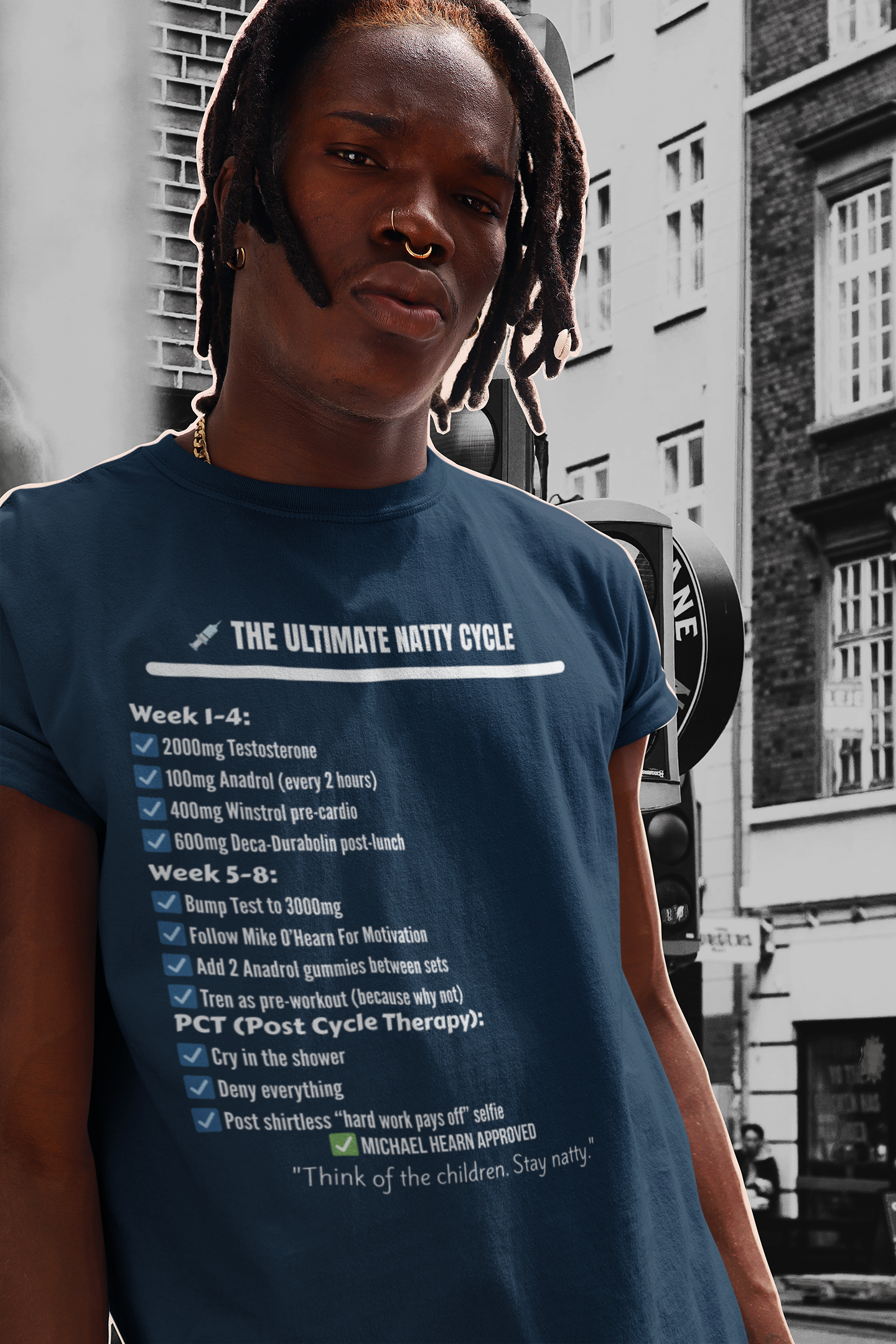 Funny Natty Cycle Tee - Unisex Jersey Short Sleeve Shirt
