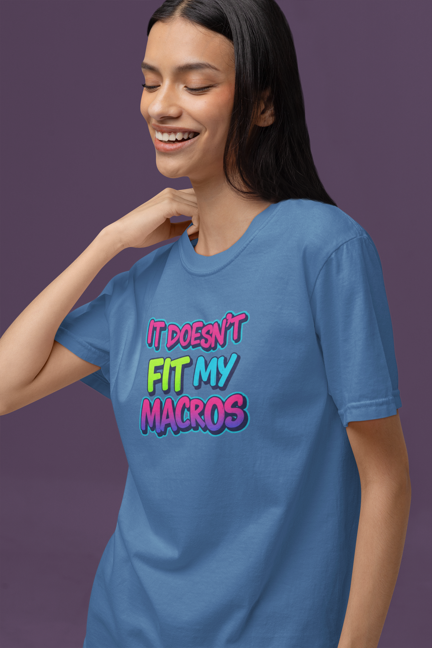 Funny 'It Doesn't Fit My Macros' Unisex Jersey Tee - Perfect for Fitness Enthusiasts