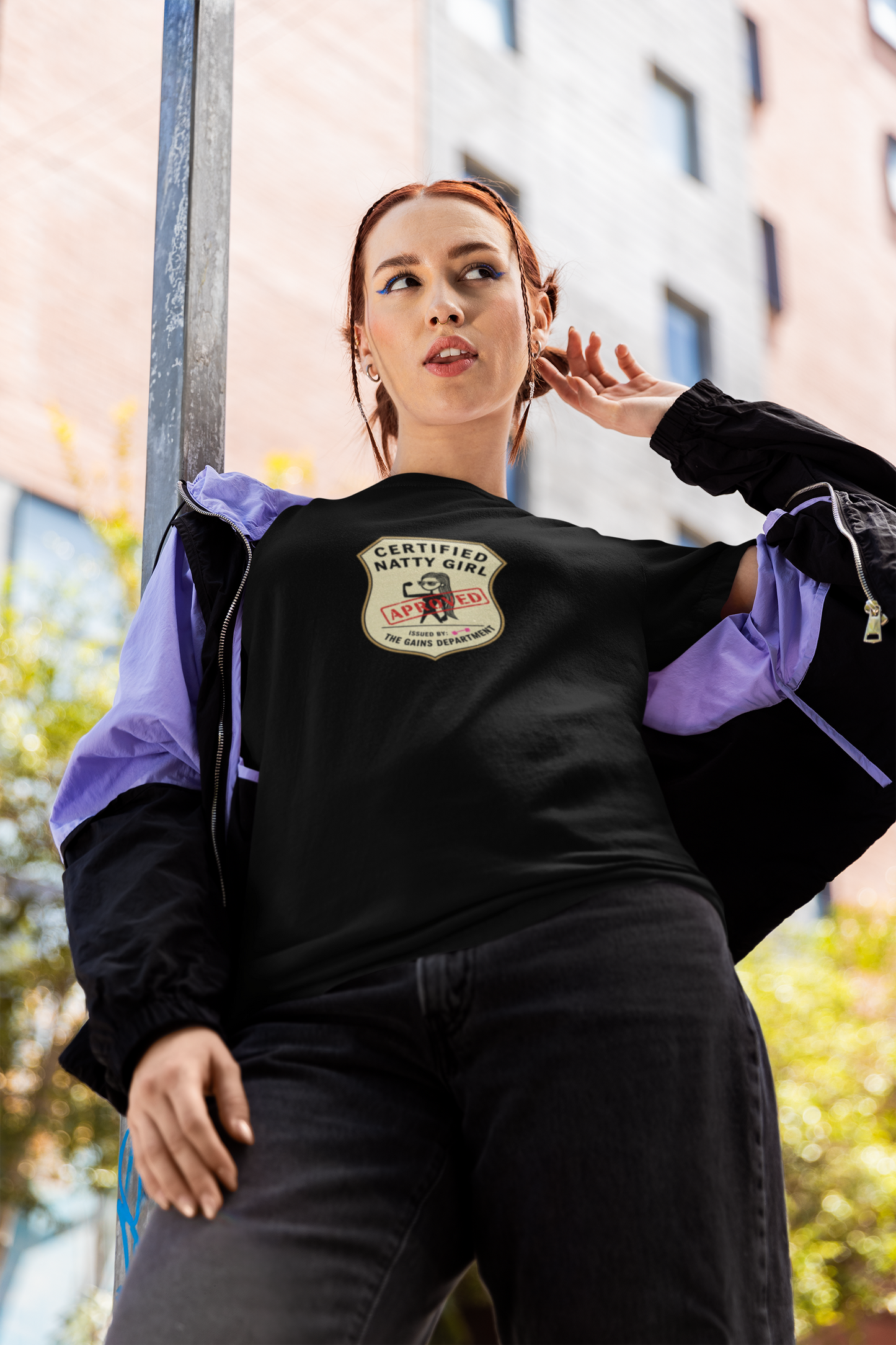 Certified Natty Girl Retro T-Shirt | Funny Unisex Fitness & Gym Gift