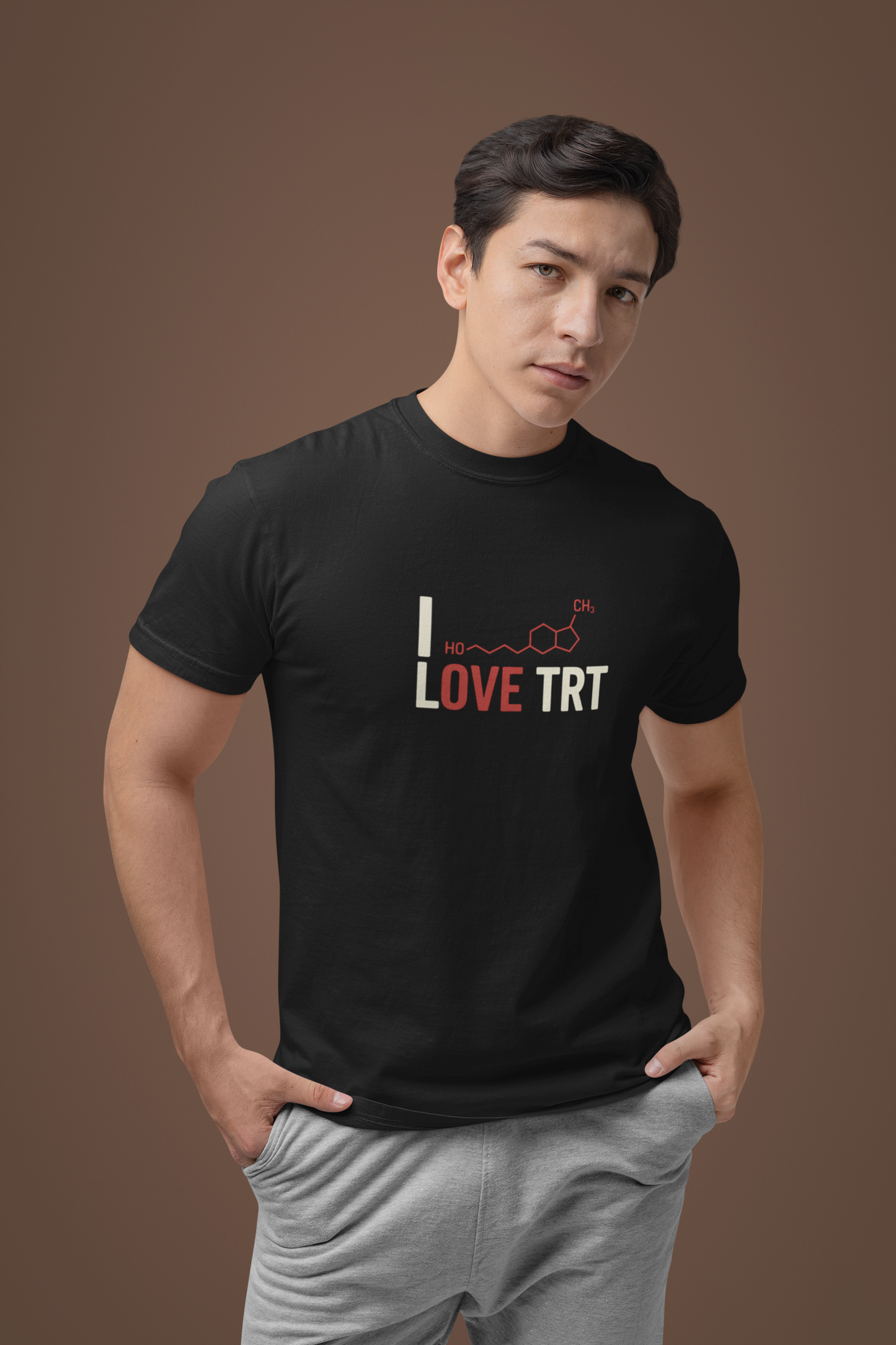 I Love TRT Unisex Heavy Cotton T-Shirt | Bodybuilding & Science Gift