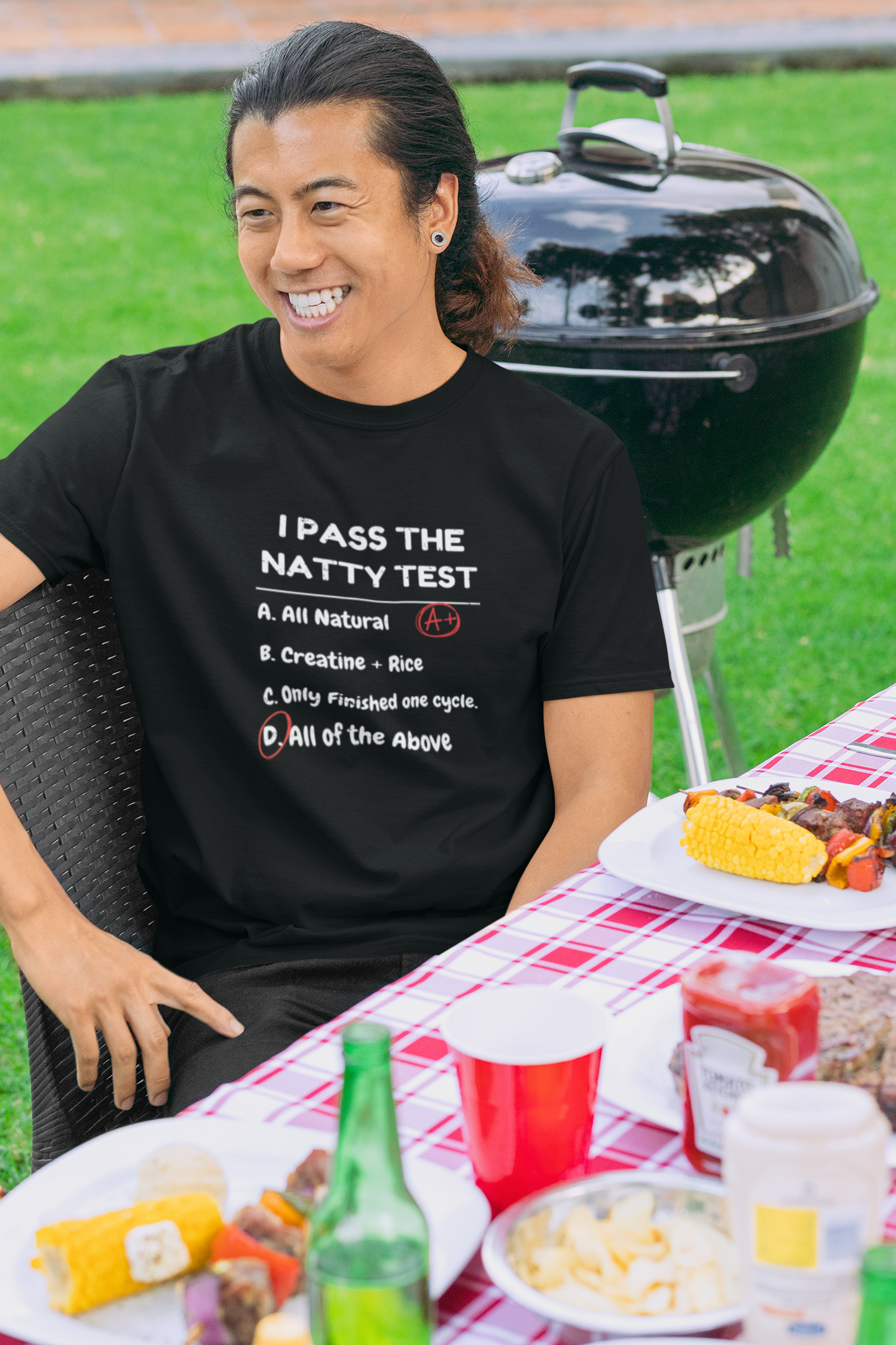 Funny "Natty Test" T-Shirt | Unisex Gym Motivation & Humor Tee