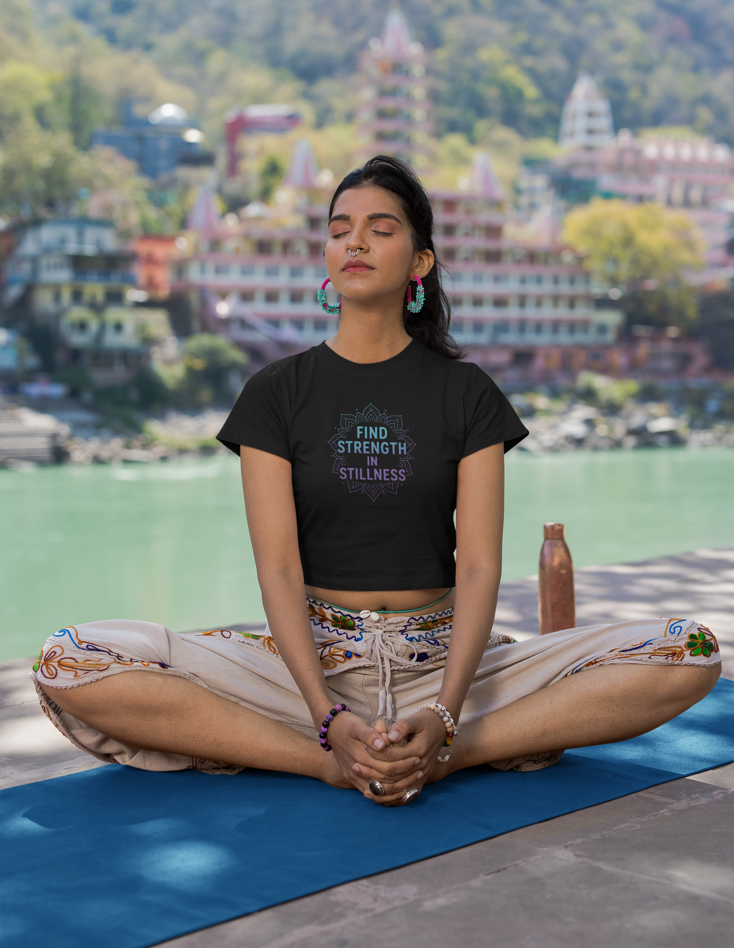 Find Strength in Stillness T-Shirt | Mindfulness Meditation Tee | Unisex Inspirational Apparel | Yoga Gift for Women & Men