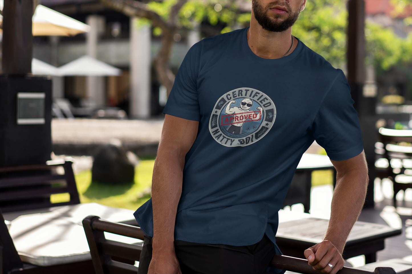 Certified Natty Boi Funny T-Shirt | Unisex Fitness & Gym Gift