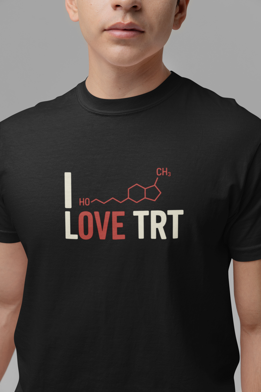 I Love TRT Unisex Heavy Cotton T-Shirt | Bodybuilding & Science Gift