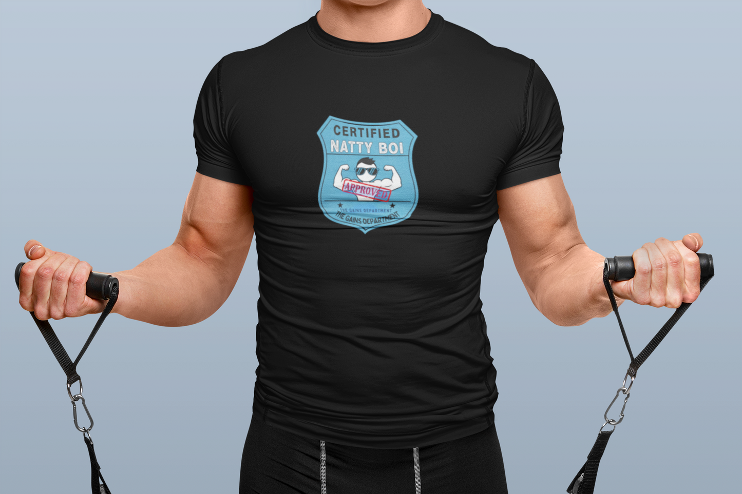 Certified Natty Boi T-Shirt | Funny Gym Slogan Tee, Unisex Fitness Gift