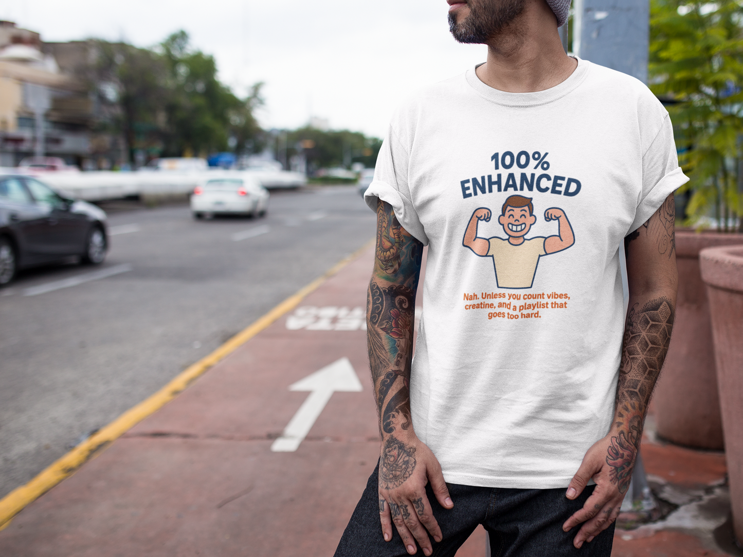 Funny Enhanced Vibes Unisex Tee