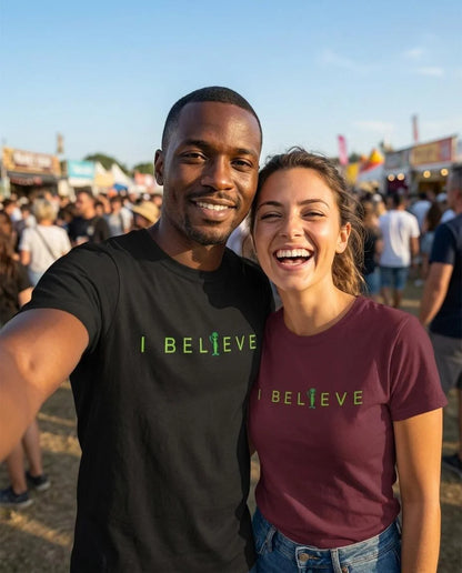 I Believe Minimalist Alien T-Shirt