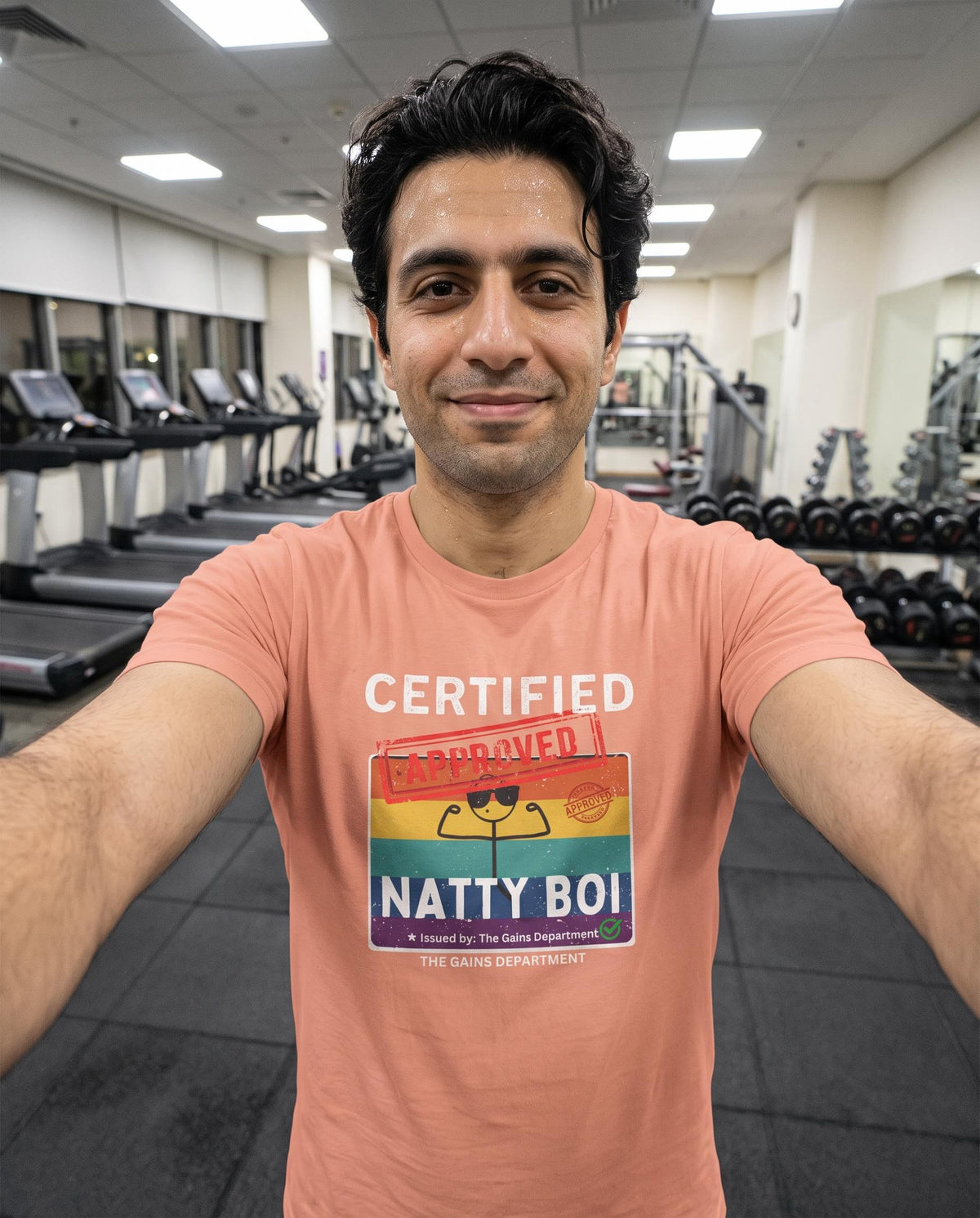 Funny Certified Natty Boi Unisex Jersey Tee - Trendy & Fun T-Shirt for Gym Enthusiasts