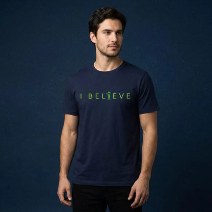 I Believe Minimalist Alien T-Shirt