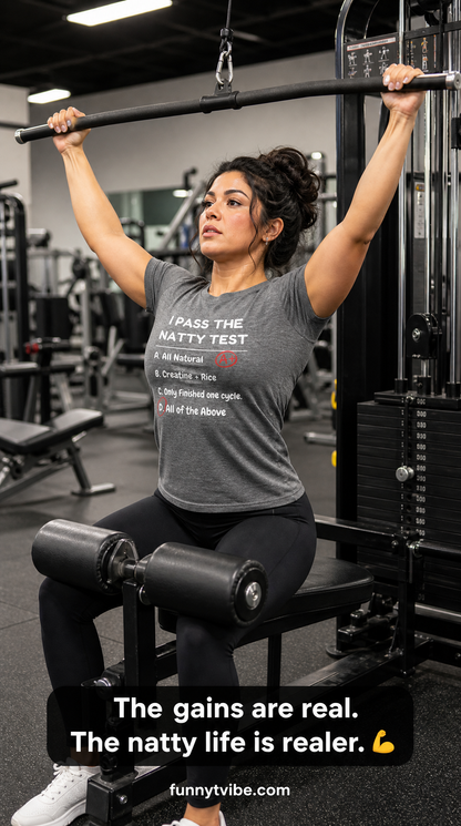 Distressed "I Pass the Natty Test" Funny Unisex T-Shirt | Fitness & Gym Gift