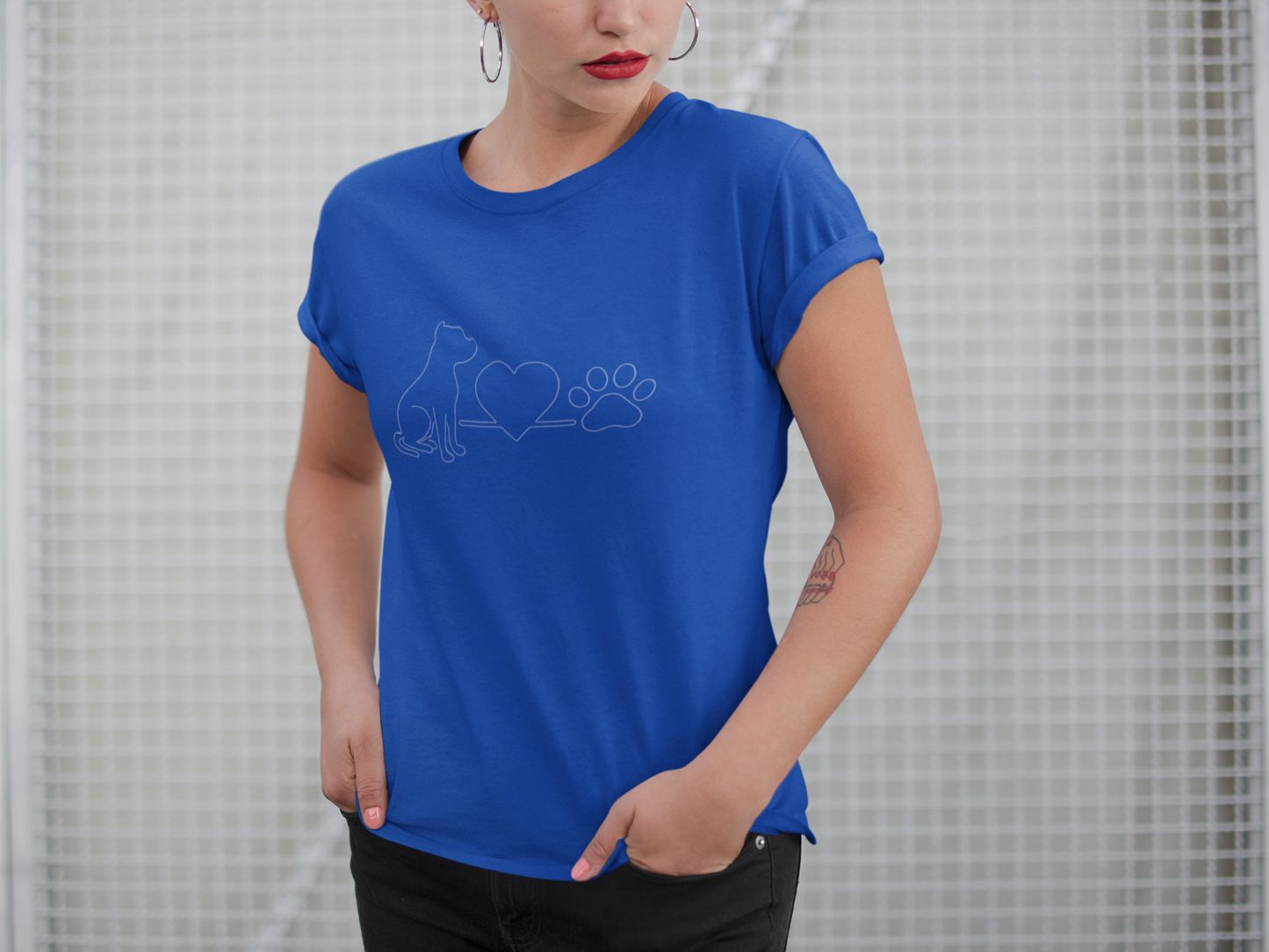 Pit Bull Dog Lover Boyfriend Tee | Women's Graphic Animal Shirt & Pet Parent Gift